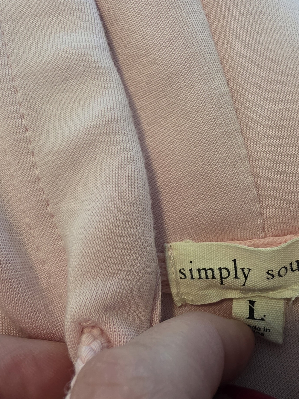 Simply Southern Light Pink Cozy Top - Picture 3 of 5